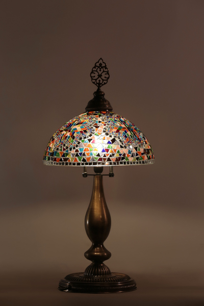 Antique Mosaic Tiffany Table Lamp